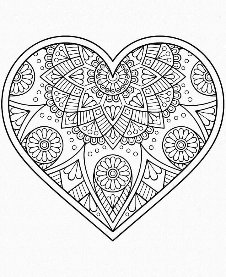 Mandalas Cœur 59